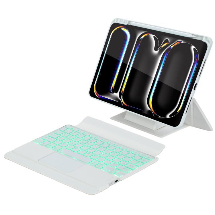 Holder Floating Detachable Backlight Keyboard Tablet Leather Case with Touchpad