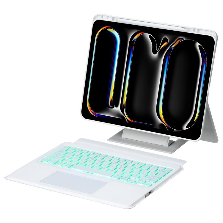 Holder Floating Detachable Backlight Keyboard Tablet Leather Case with Touchpad