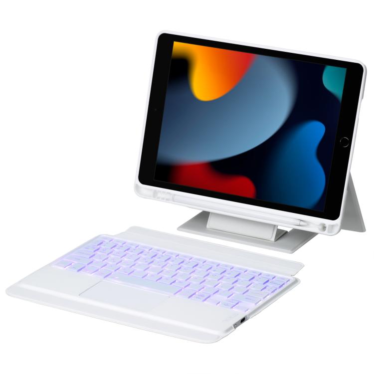 Holder Floating Detachable Backlight Keyboard Tablet Leather Case with Touchpad