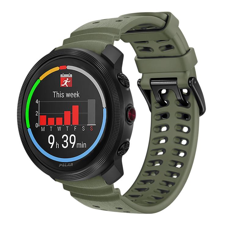 Double Buckle Silicone Sport Watch Band — Space Grey