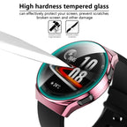 2 in 1 Tempered Glass Screen Protector + Fully Plating PC Case