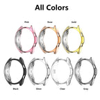Electroplating Hollow Half-pack TPU Protective Case — Silver