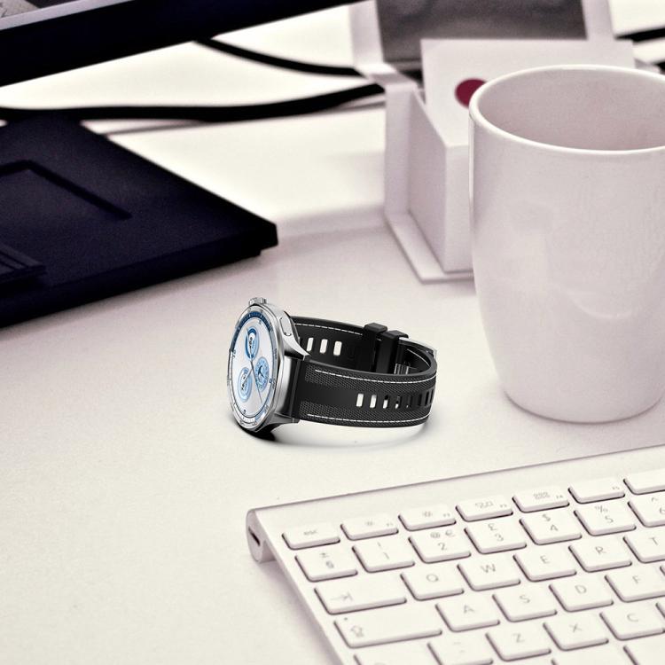 Hybrid Nylon Braid Silicone Watch Band