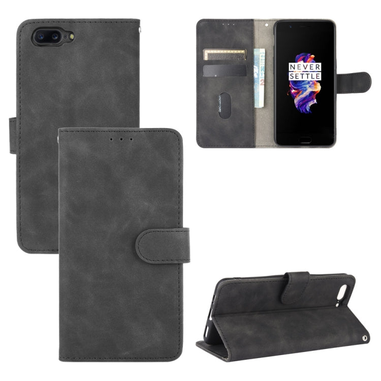 Solid Color Skin Feel Magnetic Buckle Horizontal Flip Calf Texture PU Leather Case with Holder & Card Slots & Wallet