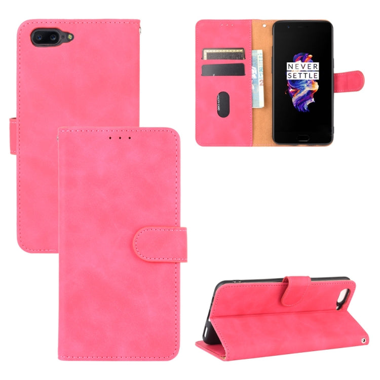Solid Color Skin Feel Magnetic Buckle Horizontal Flip Calf Texture PU Leather Case with Holder & Card Slots & Wallet