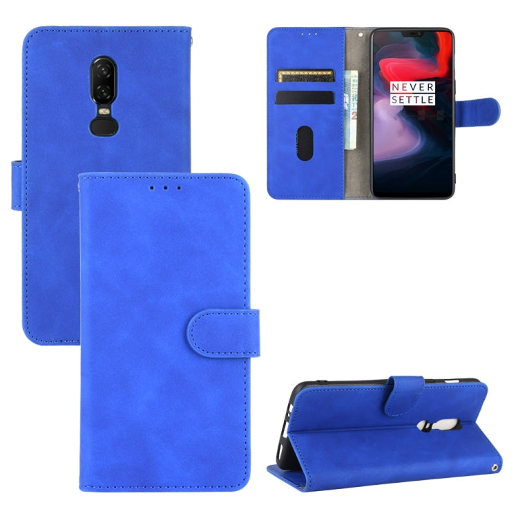 Solid Color Skin Feel Magnetic Buckle Horizontal Flip Calf Texture PU Leather Case with Holder & Card Slots & Wallet