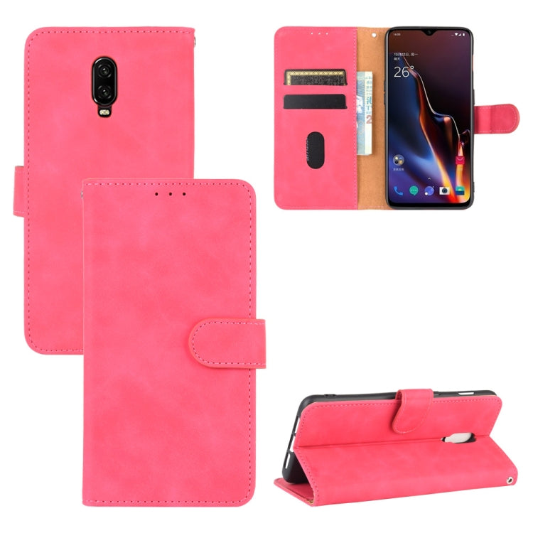 Solid Color Skin Feel Magnetic Buckle Horizontal Flip Calf Texture PU Leather Case with Holder & Card Slots & Wallet