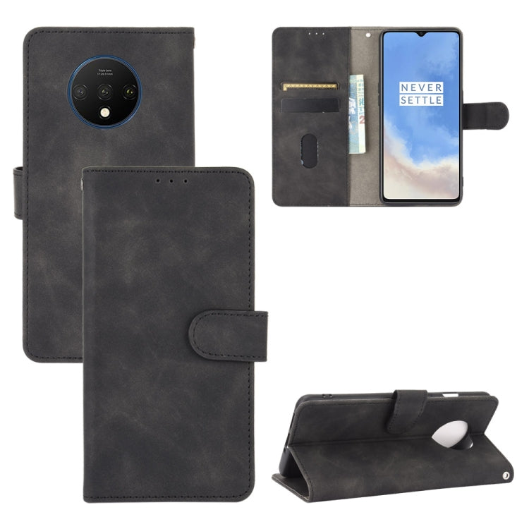 Solid Color Skin Feel Magnetic Buckle Horizontal Flip Calf Texture PU Leather Case with Holder & Card Slots & Wallet