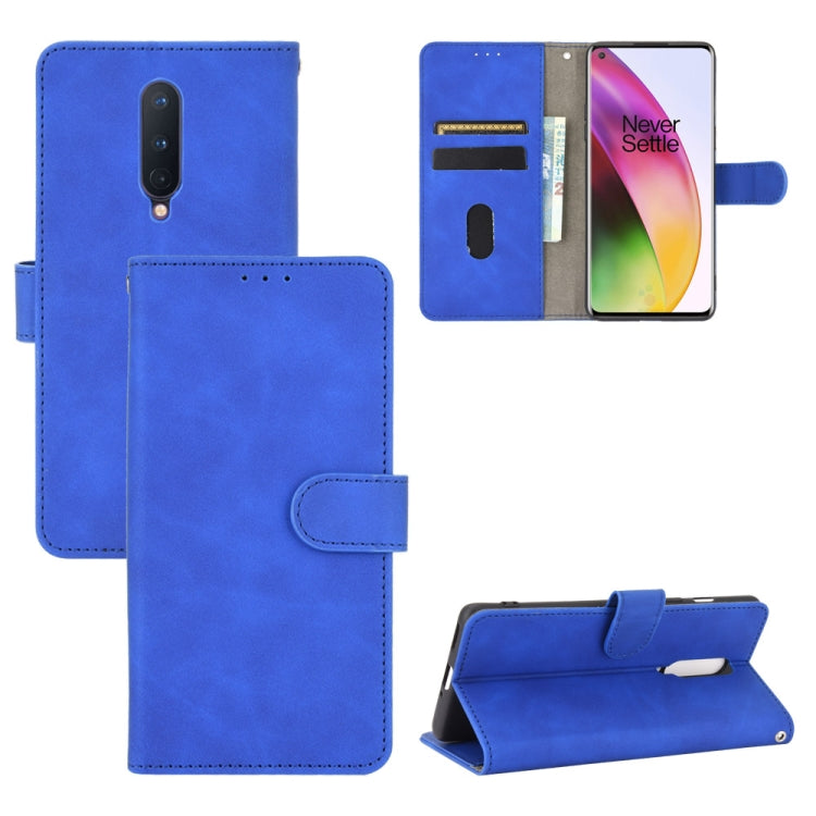 Solid Color Skin Feel Magnetic Buckle Horizontal Flip Calf Texture PU Leather Case with Holder & Card Slots & Wallet