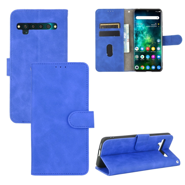 Solid Color Skin Feel Magnetic Buckle Horizontal Flip Calf Texture PU Leather Case with Holder & Card Slots & Wallet — For ASUS ROG Phone II ZS660KL