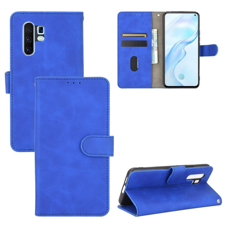 Solid Color Skin Feel Magnetic Buckle Horizontal Flip Calf Texture PU Leather Case with Holder & Card Slots & Wallet — view 19