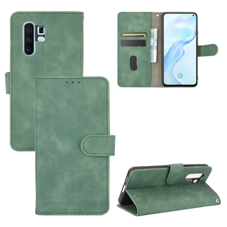 Solid Color Skin Feel Magnetic Buckle Horizontal Flip Calf Texture PU Leather Case with Holder & Card Slots & Wallet — view 20