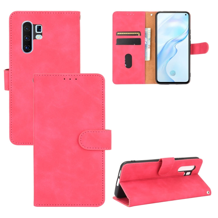 Solid Color Skin Feel Magnetic Buckle Horizontal Flip Calf Texture PU Leather Case with Holder & Card Slots & Wallet — view 21