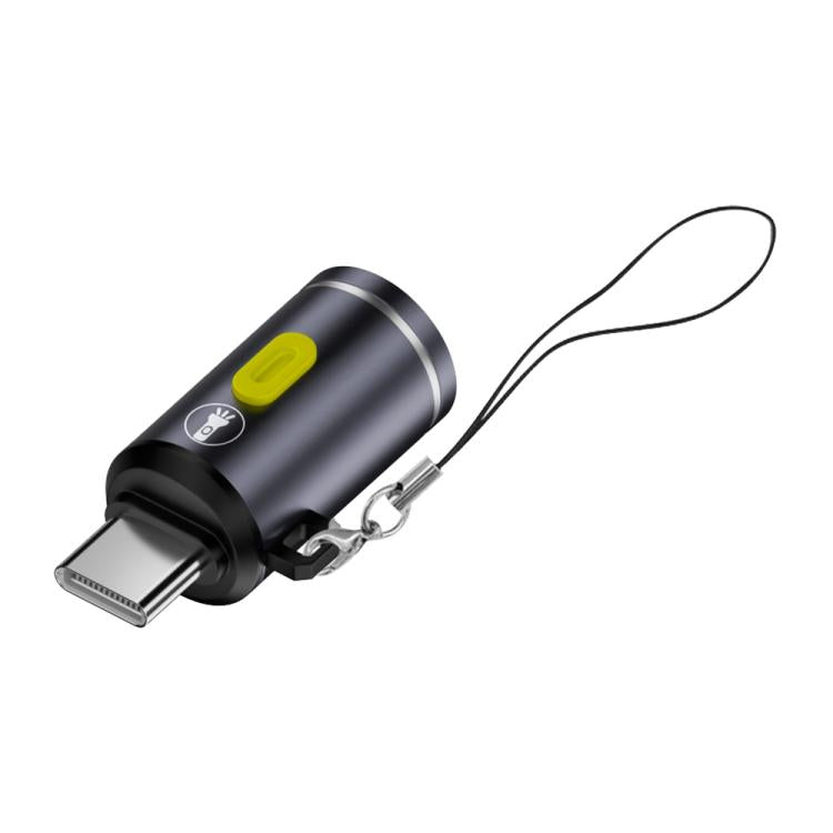 Type-C Power Mini Flashlight 210-230LM — Black
