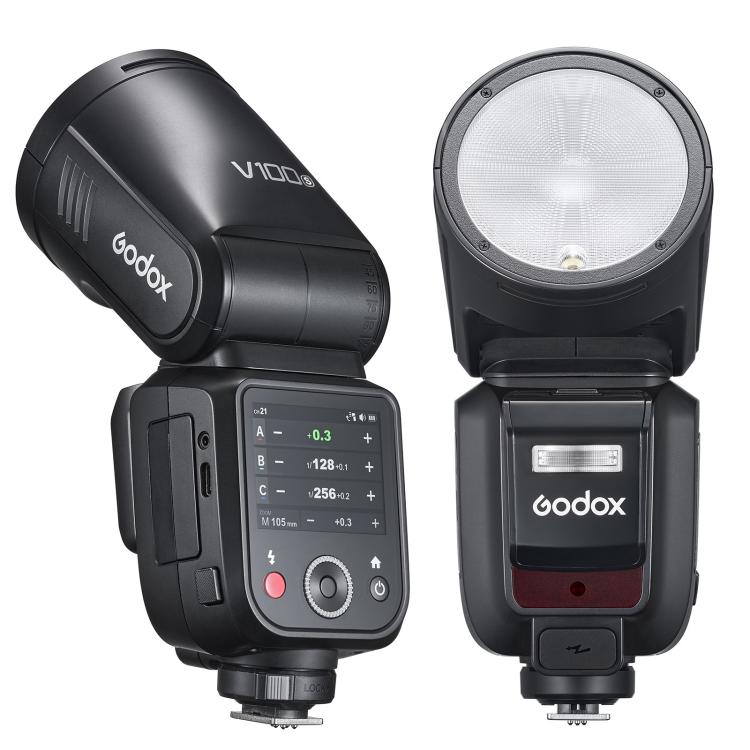 Godox V100 Round Head TTL Flash Speedlite — EU Plug