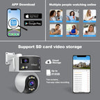 SriHome SH055B 8MP HD Multi-lens Super Wide Angle Panoramic PTZ Dome Camera