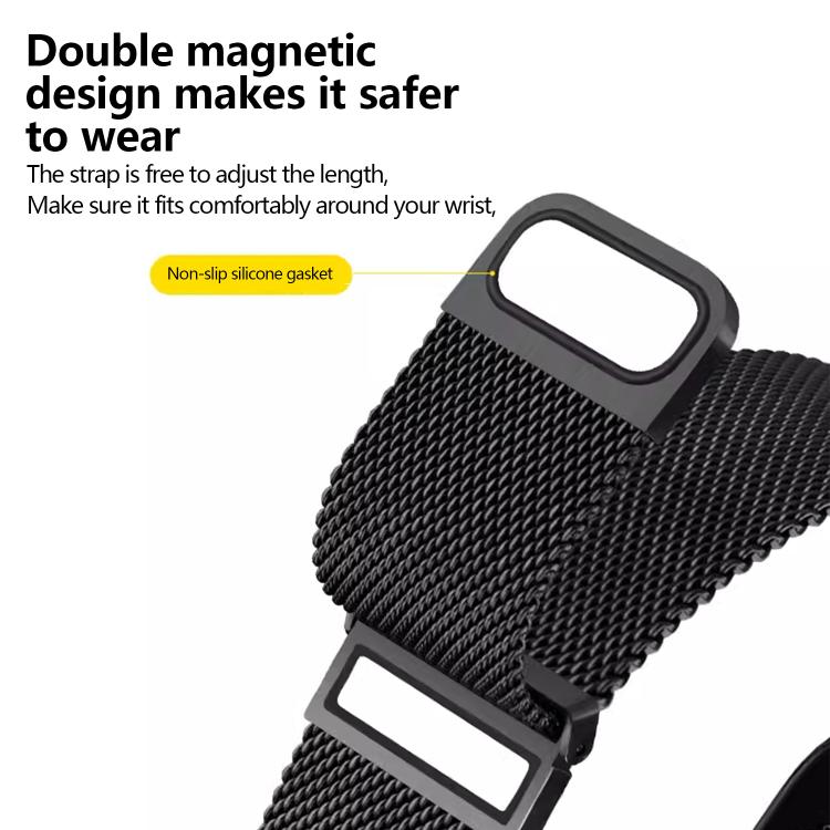 Kalebol 22mm Universal Loop Double Magnetic Buckle Milanese Strap
