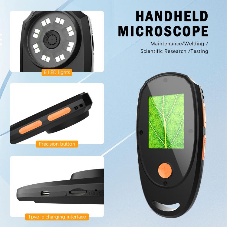 CPL-05-0011 2MP 2 inch HD Screen Handheld Digital Microscope 500X Magnification