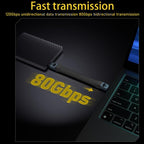240W 8K 80Gbps USB-C / Type-C to USB-C / Type-C For Thunderbolt 5 Full Function FPC Cable Data Cable — view 6