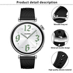 Kalebol 18mm Universal Textured Silicone Silver Buckle Strap