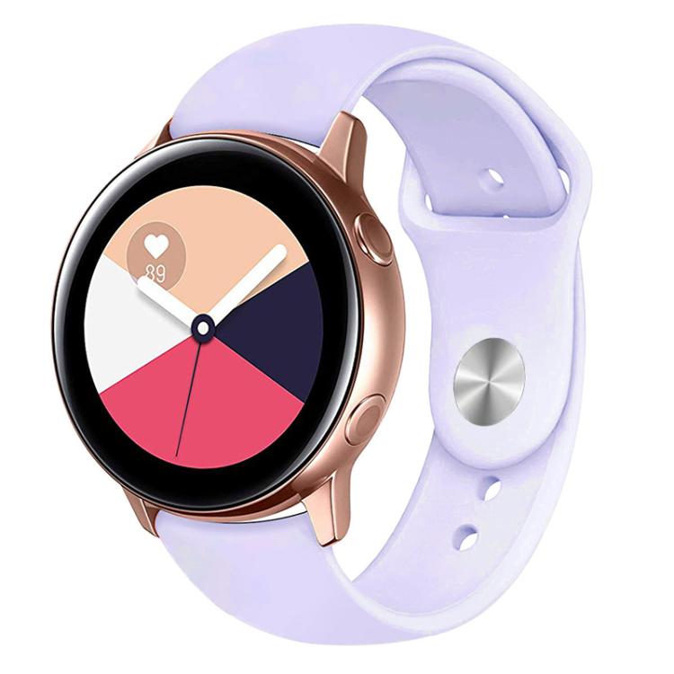 Kalebol 20mm Universal Reverse Buckle Silicone Watch Band — Lilac