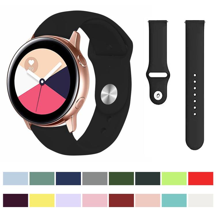 Kalebol 20mm Universal Reverse Buckle Silicone Watch Band
