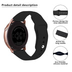 Kalebol 20mm Universal Reverse Buckle Silicone Watch Band