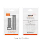 Kalebol Wave Pattern Studded Buckle Silicone Watch Band