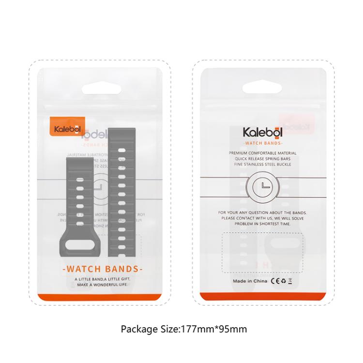 Kalebol Wave Pattern Studded Buckle Silicone Watch Band