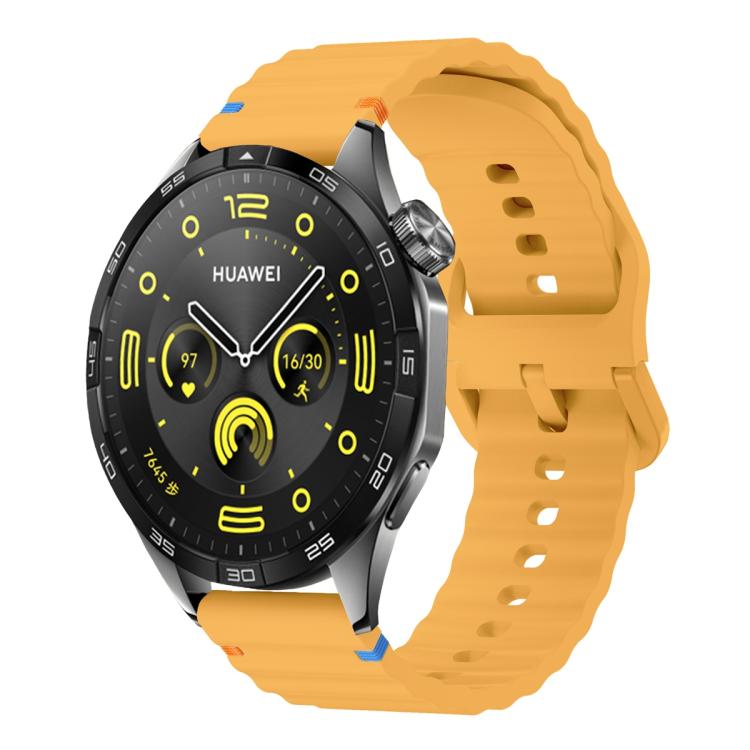 Kalebol Wave Stitch Silicone Watch Band — Black