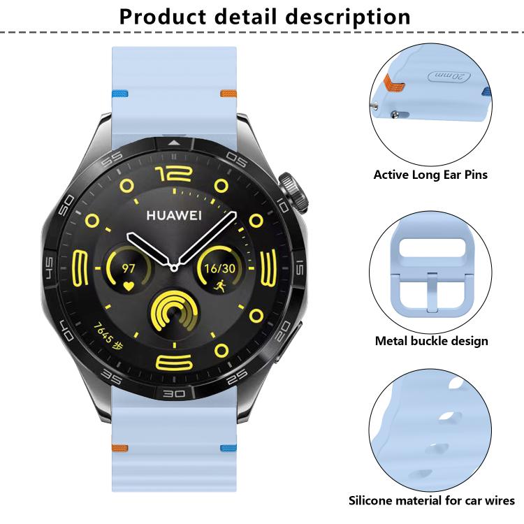 Kalebol Wave Stitch Silicone Watch Band — view 25
