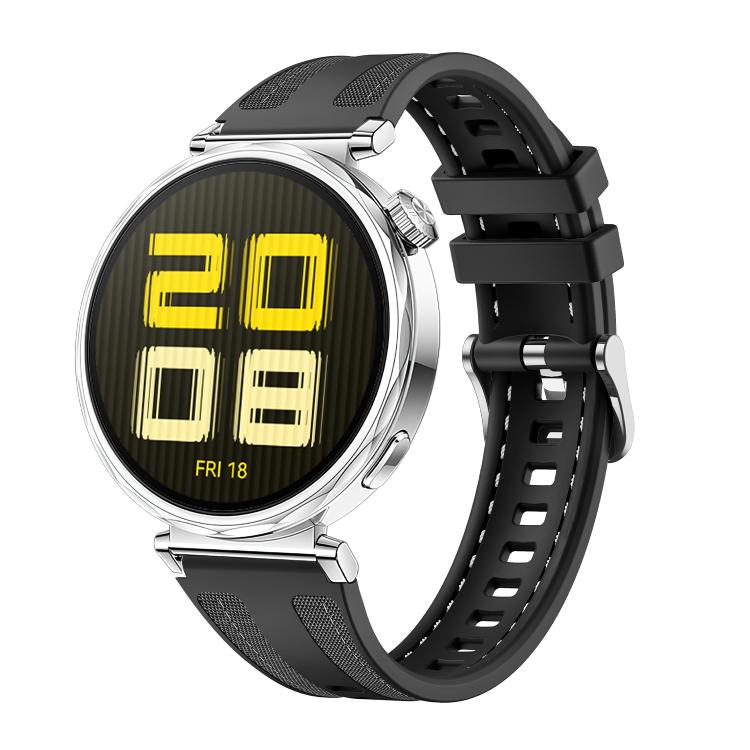 Kalebol Composite Silicone Watch Band — Black