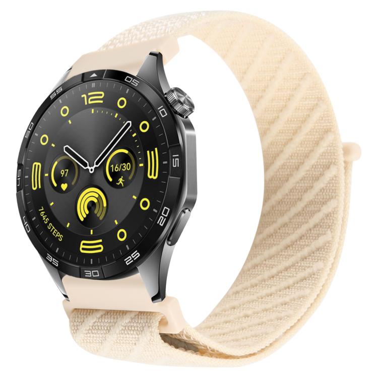 Twill Nylon Loop Hook and Loop Fastener Watch Band — Starlight