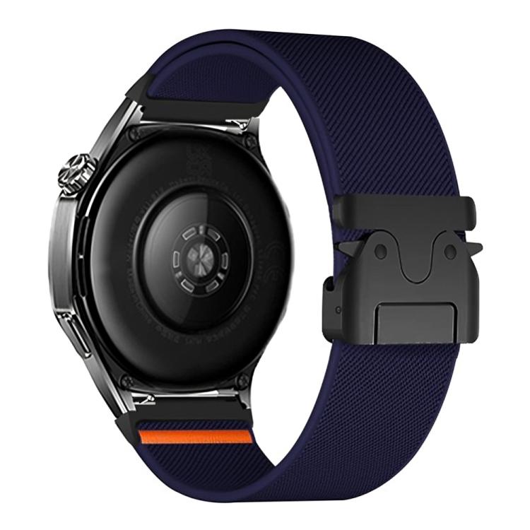 Parachute Buckle Elastic Nylon Watch Band — Dark Blue