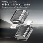 8 Pin 3.0 to TF Card High Speed Mini Card Reader — Silver