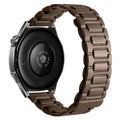 I-shaped Three-piece Leather Magnetic Watch Band