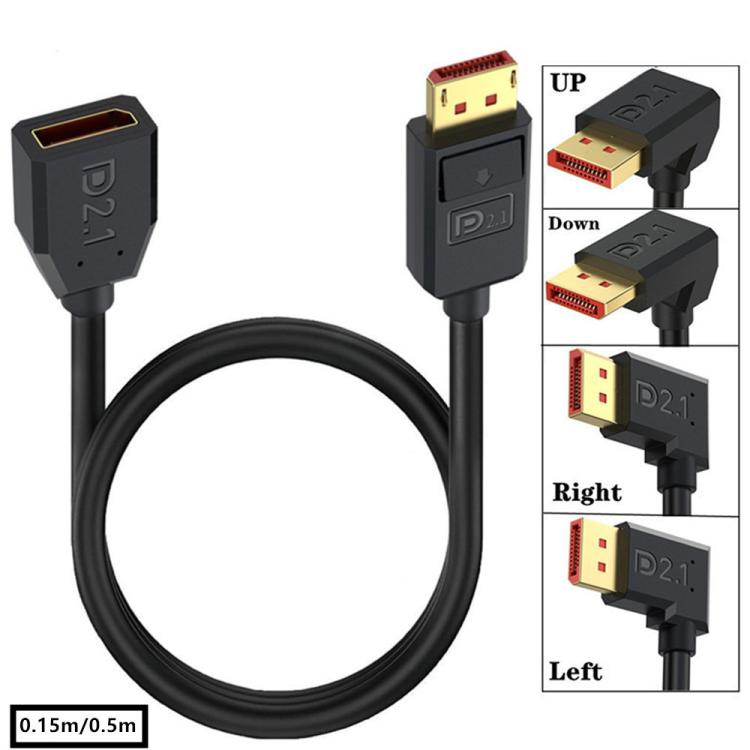 52Gbps 16K 30Hz DisplayPort Extension Adapter Cable, Length: 50cm