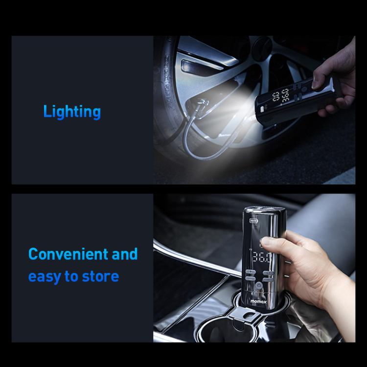 MOMAX CR16D 1-Move Support Car Digital Display Portable Smart Electric Wireless Air Pump