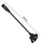 XLR 5 Pin Female to RJ45 Female Audio Cable, Length: 30cm