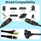 XLR 5 Pin Female to RJ45 Female Audio Cable, Length: 30cm