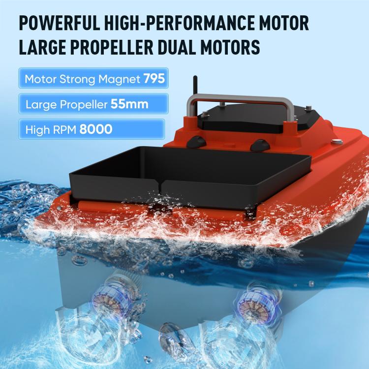 D80 High Power Smart Remote Control Fishing Bait Boat Support Trawling