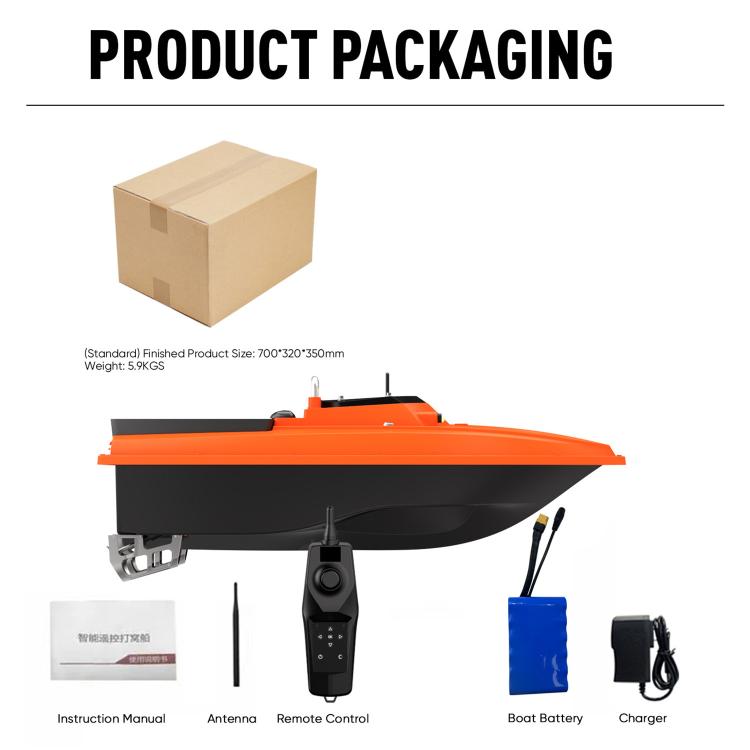 D80 High Power Smart Remote Control Fishing Bait Boat Support Trawling