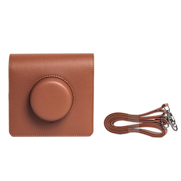 Full Body Leather Camera Case Bag with Strap — For FUJIFILM instax WIDE Evo