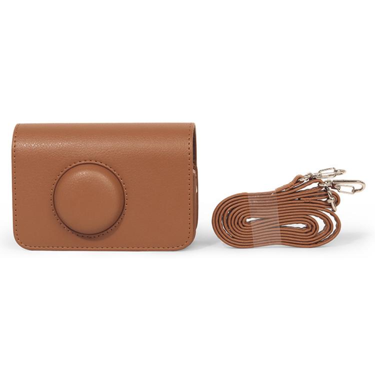 Full Body Leather Camera Case Bag with Strap — For Kodak EKTAR H35 / F501 / F9