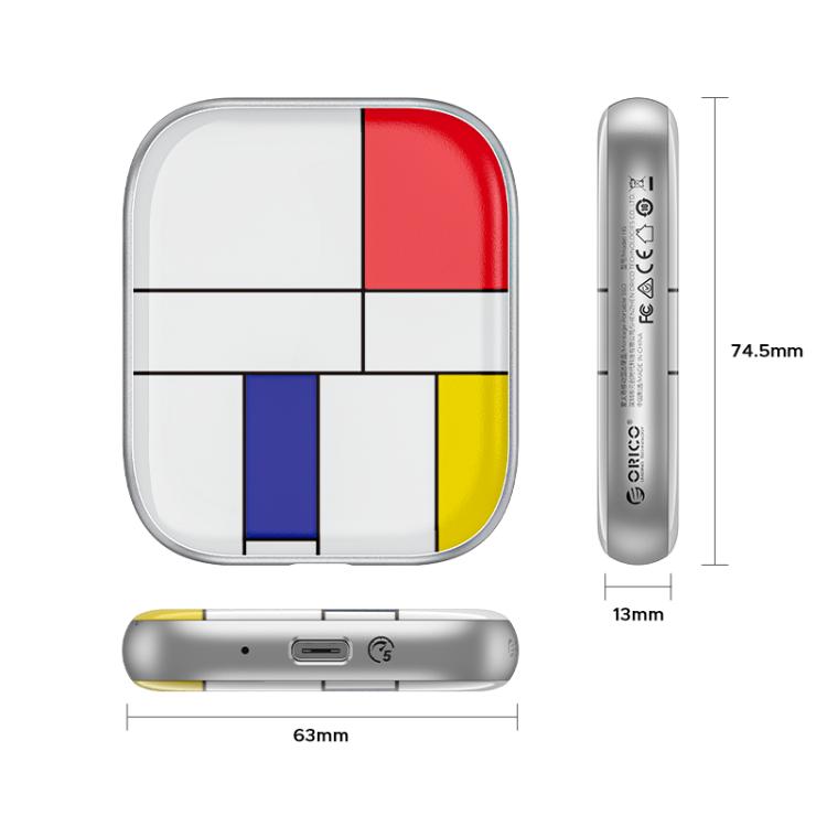 ORICO-H5 2.5 inch Mondrian-Inspired Portable Type-C External SSD — 128GB