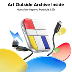 ORICO-H5 2.5 inch Mondrian-Inspired Portable Type-C External SSD — view 3