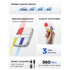 ORICO-H5 2.5 inch Mondrian-Inspired Portable Type-C External SSD — view 4
