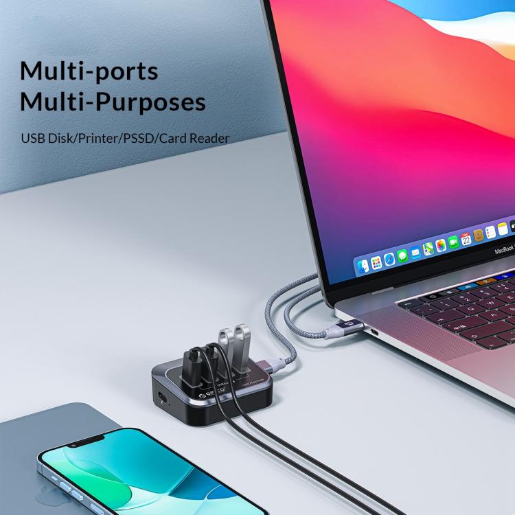 ORICO M3U3-4A 4 in 1 Type-C to USB 3.2 Docking Hub — view 7