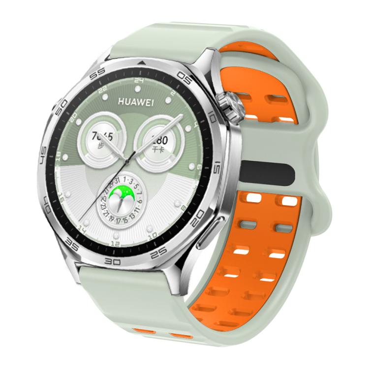 Double-row Hole Studded Buckle Silicone Watch Band — view 13