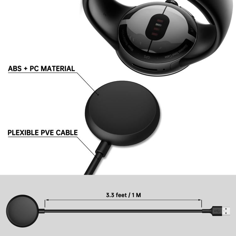 For Google Pixel Watch xDfind Smart Watch Magnetic Charging Cable, Length: 1m